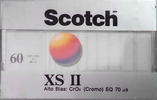 Compact Cassette Scotch XS II 60 Type II Chrome 1987 Brazil