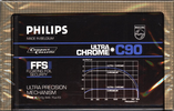 Compact Cassette Philips Ultra Chrome 90 Type II Chrome 1981 Europe