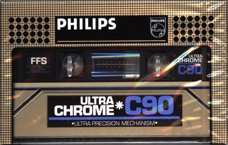 Compact Cassette Philips Ultra Chrome 90 Type II Chrome 1981 Europe