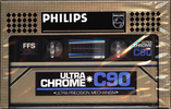 Compact Cassette Philips Ultra Chrome 90 Type II Chrome 1981 Europe