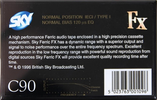Compact Cassette Sky FX 90 Type I Normal 1996 UK