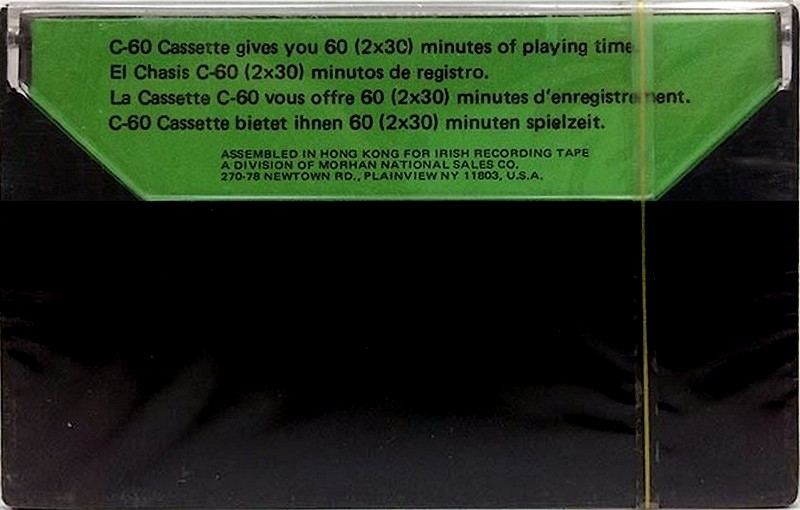 Compact Cassette Irish Series 2000 90 Type I Normal 1982 Hong Kong