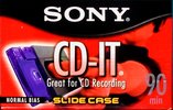 Compact Cassette Sony CD-IT 90 "C-90CDT1L" Type I Normal 2001 North America