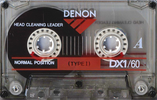 Compact Cassette Denon DX1 60 "DX1-60GE" Type I Normal 1992 North America