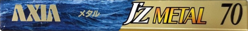 Compact Cassette AXIA J`z Metal 70 "JZMC 70" Type IV Metal 1995 Japan