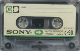 Compact Cassette Sony Auto-Sensor 90 Type I Normal 1970 Japan