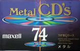 Compact Cassette Maxell Metal CD's 74 "MCDS-74" Type IV Metal 1992 Japan