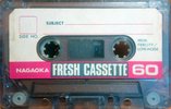 Compact Cassette Nagaoka Fresh 60 Type I Normal 1973 Japan