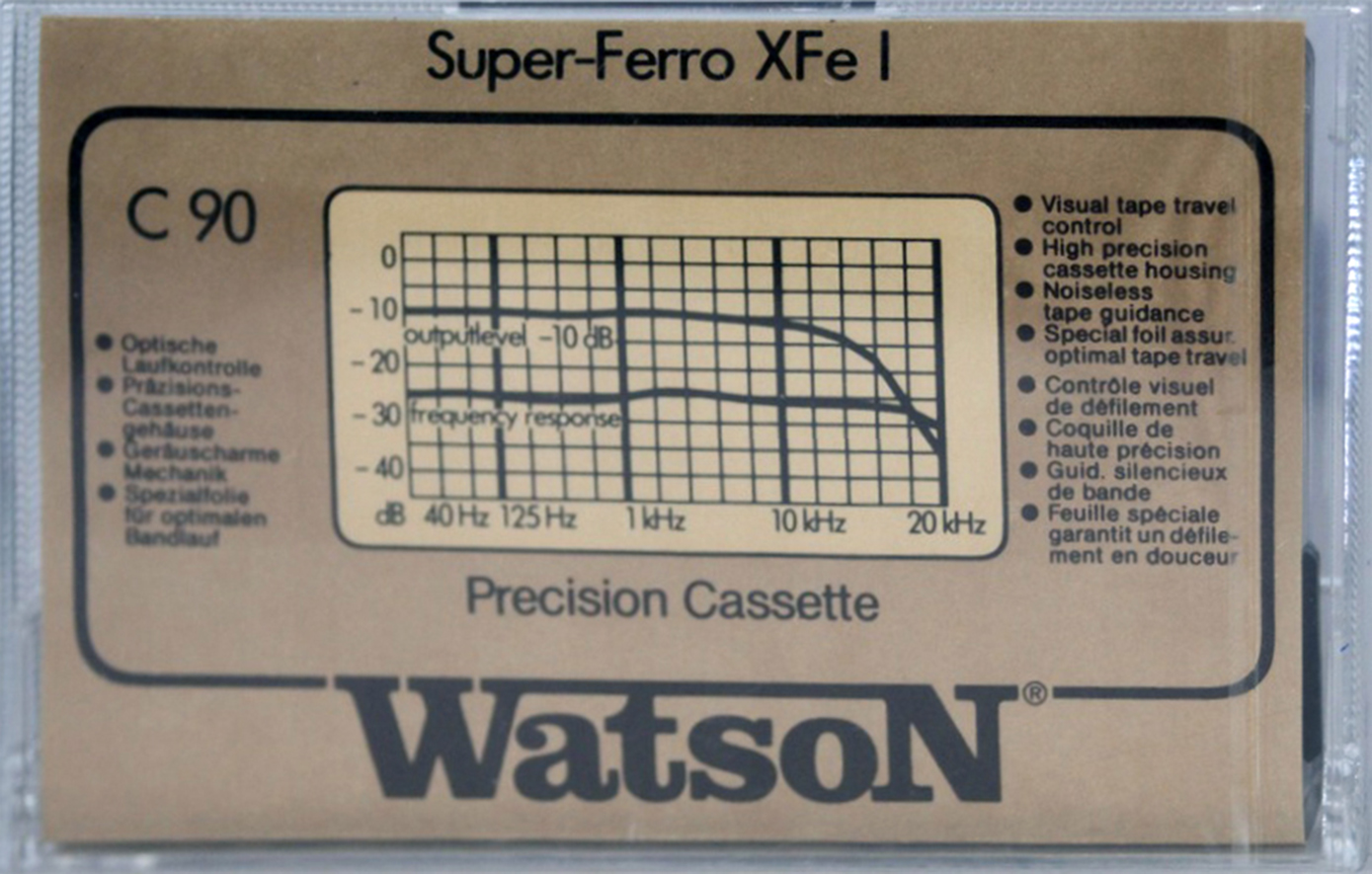 Compact Cassette Watson Super Ferro 90 "XFe I" Type I Normal 1982 Europe