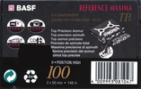 Compact Cassette BASF TP II Reference Maxima 100 Type II Chrome 1993 Europe