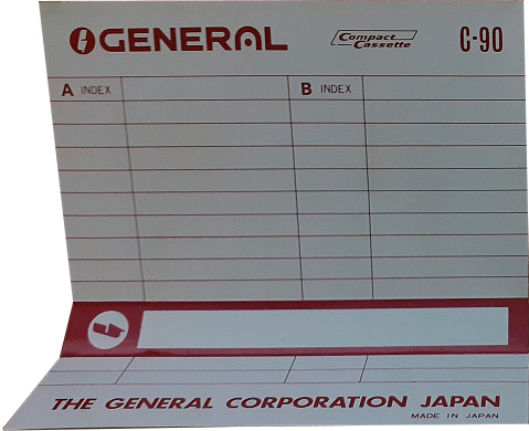 Compact Cassette General 90 Type I Normal Japan