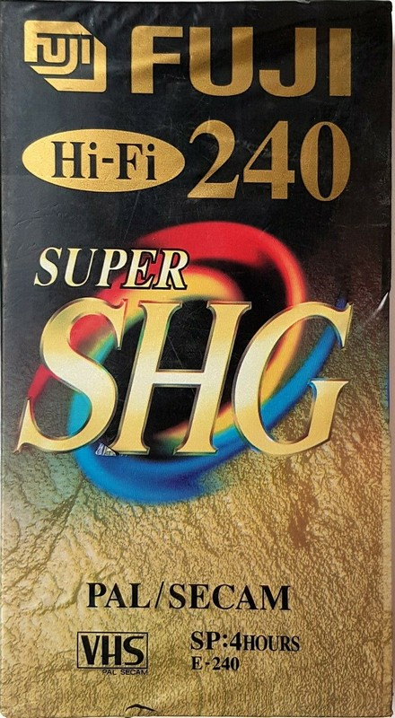 VHS, Video Home System Fuji SHG 240 "SHG E-240" Type I Normal 2005 Worldwide