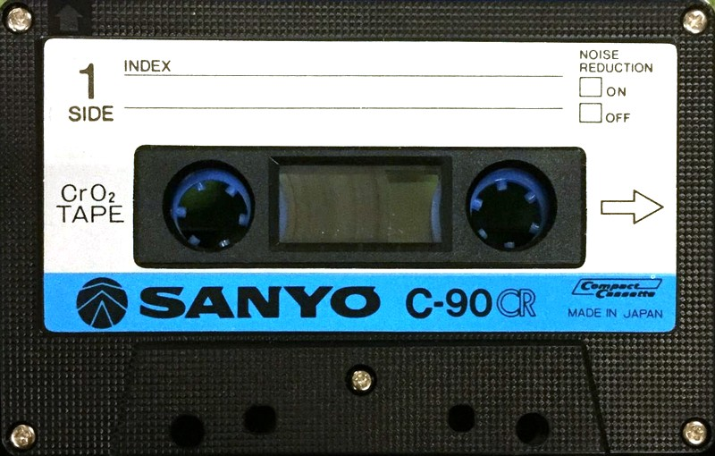 Compact Cassette Sanyo 90 Type II Chrome 1978 Japan