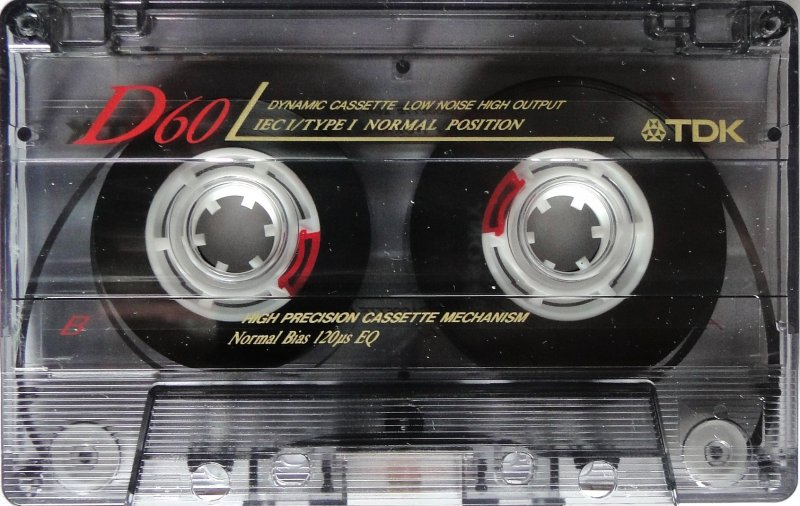 Compact Cassette TDK D 60 "D-60AS" Type I Normal 1990 Australia