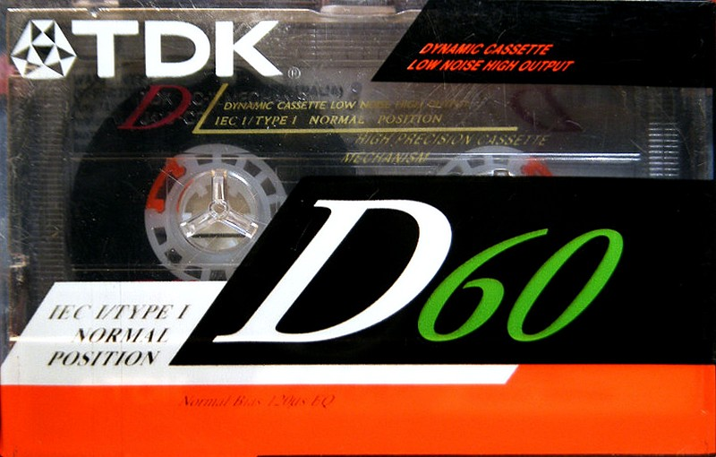 Compact Cassette TDK D 60 "D-60AS" Type I Normal 1990 Australia