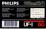 Compact Cassette Philips UF-I 60 Type I Normal 1985 Europe