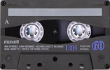 Compact Cassette Maxell UDI / UD1 60 "UD1-60J" Type I Normal 1995 Japan
