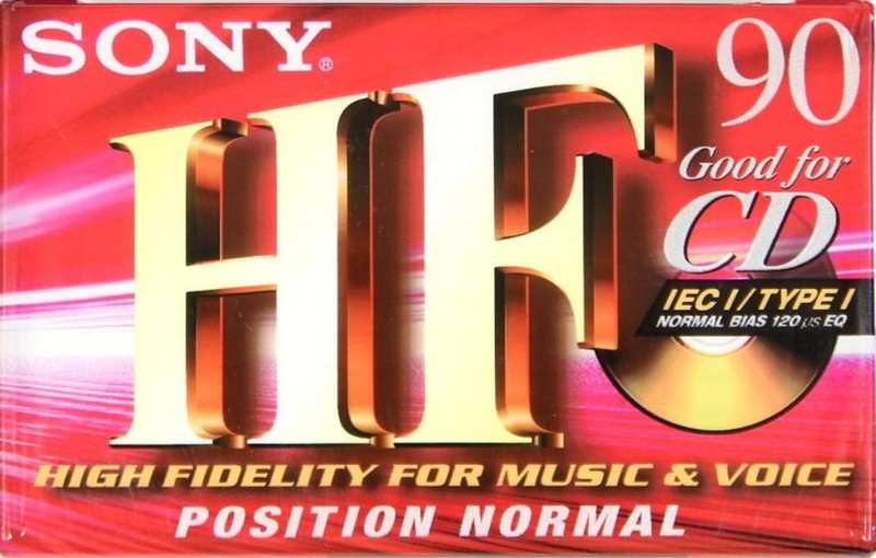 Compact Cassette Sony HF 90 "C-90HFC" Type I Normal 2002 Europe