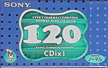 Compact Cassette Sony CDix I 120 "C-120CDX1G" Type I Normal 1999 Japan