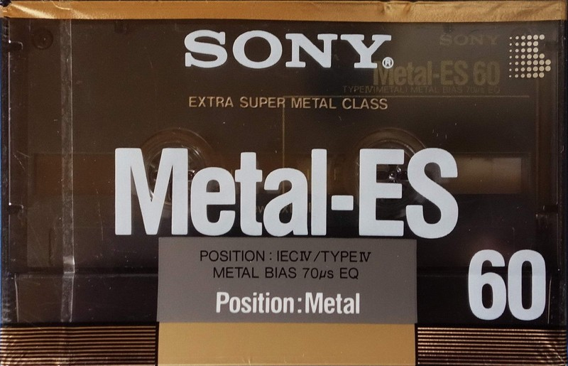 Compact Cassette Sony Metal-ES 60 Type IV Metal 1988 Europe