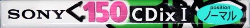 Compact Cassette Sony CDix I 150 "C-150CDX1C" Type I Normal 1995 Japan