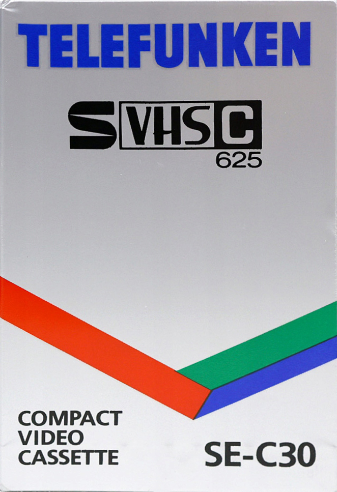 VHS-C (VHS Compact) Telefunken 30 "SE" Type I Normal Unknown Country
