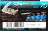 Compact Cassette TDK CDing Metal 70 "CDM-70A" Type IV Metal 1993 Japan