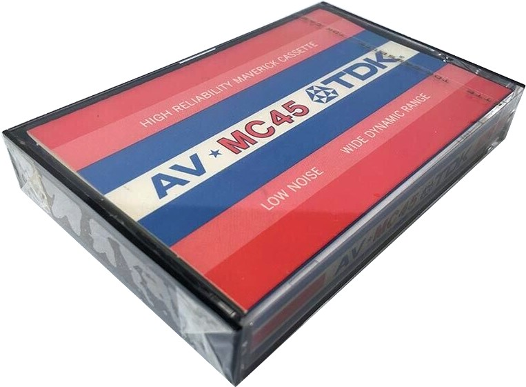 Compact Cassette TDK AV 45 "AV-MC Maverick" Type I Normal 1973 USA