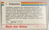 Compact Cassette Tokaido Ferro Low Noise 60 Type I Normal 1990 Europe