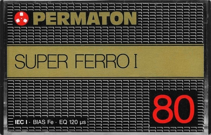 Compact Cassette Permaton Super Ferro I 80 Type I Normal 1980 Germany