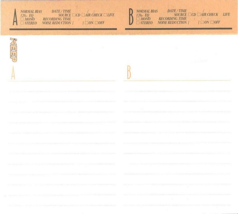 Compact Cassette KEEP XG 120 Type I Normal 1987 Japan