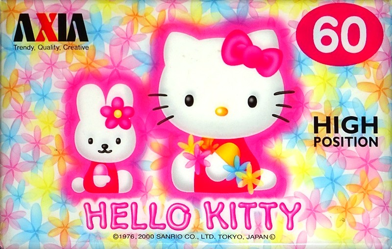 Compact Cassette AXIA Hello Kitty 60 "HK2A PK 60" Type II Chrome 2000 Japan