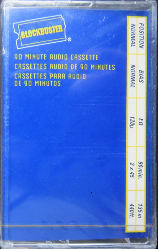 Compact Cassette Blockbuster 90 Type I Normal North America