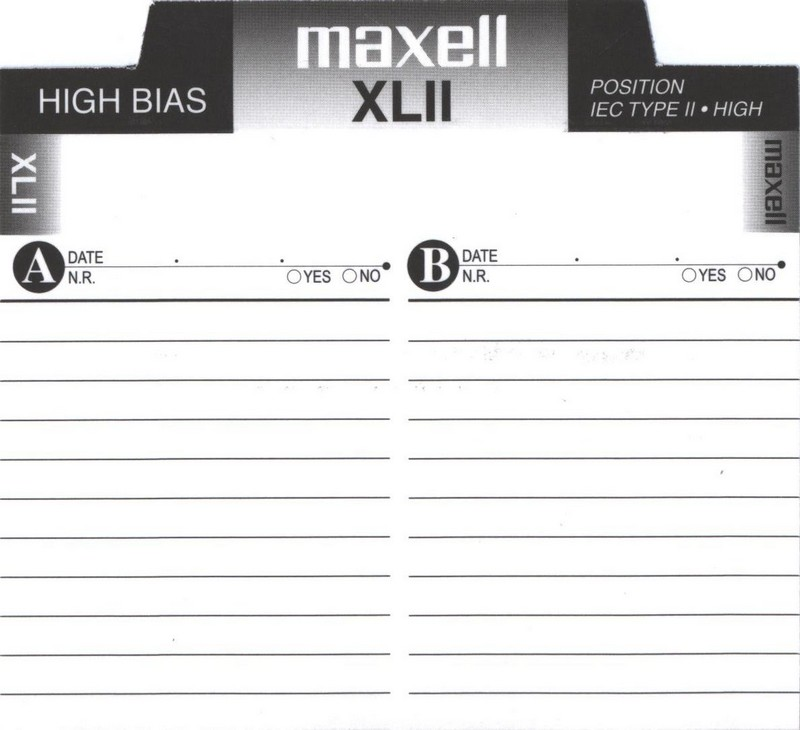 Compact Cassette Maxell XLII 60 Type II Chrome 2002 North America