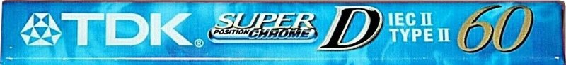 Compact Cassette TDK Super D 60 "SD-60EB" Type II Chrome 1997 Worldwide