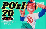 Compact Cassette Maxell PO`z 70 "POZ1-70" Type I Normal 1995 Japan