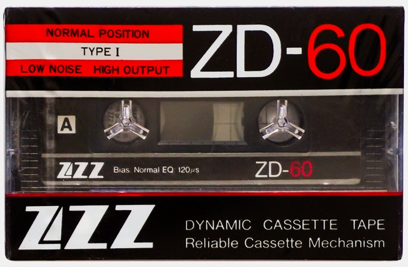 Compact Cassette ZZZ ZD 60 Type I Normal 1989 Worldwide