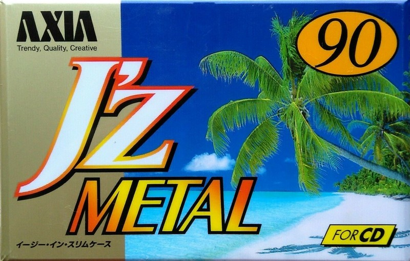 Compact Cassette AXIA J`z Metal 90 "JZMF 90" Type IV Metal 1996 Japan