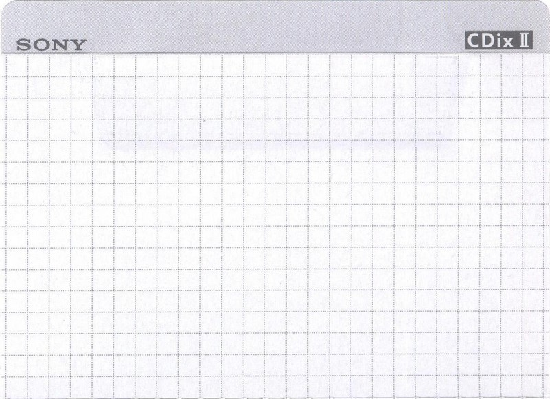 Compact Cassette Sony CDix II 60 "C-60CDX2B" Type II Chrome 1994 Japan