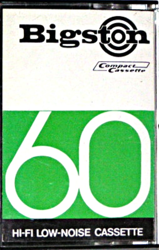 Compact Cassette Bigston 60 "black" Type I Normal Hong Kong
