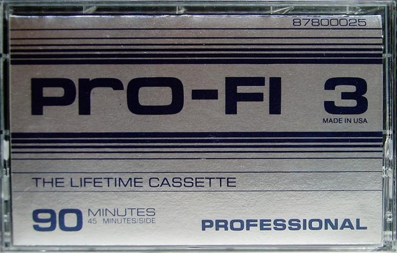 Compact Cassette PRO-FI 90 "PRO-FI 3 87800025" Type I Normal USA