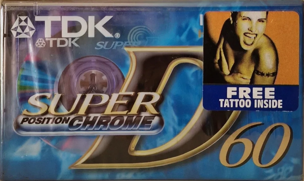 3 pack TDK Super D 60 Type II Chrome 1997 Worldwide