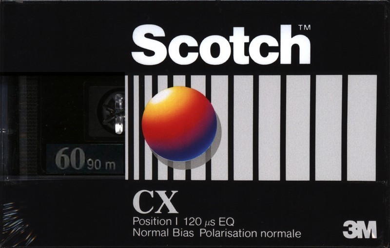 Compact Cassette Scotch CX 60 Type I Normal 1988 Europe, North America