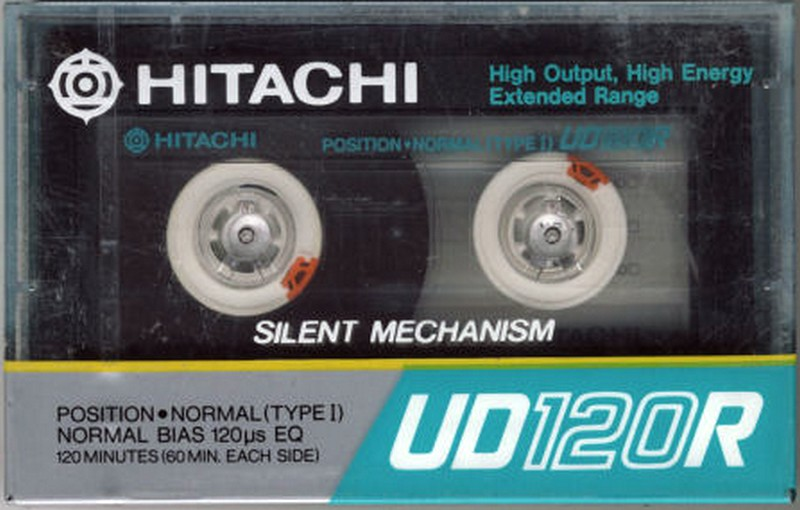 Compact Cassette Hitachi UDR 120 Type I Normal 1985 Japan