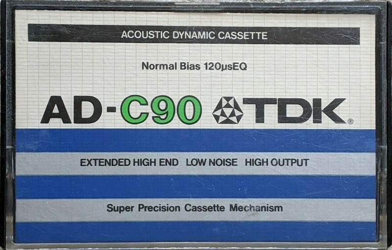 Compact Cassette TDK AD 90 Type I Normal 1979 Europe, USA