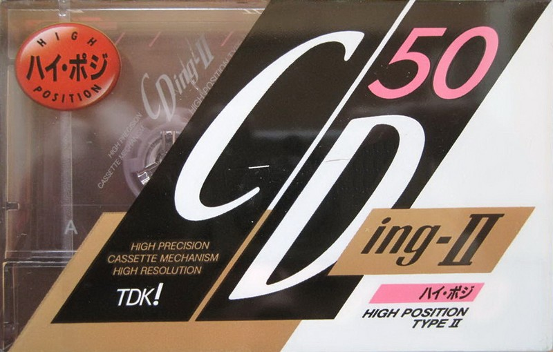 Compact Cassette TDK CDing 2 50 "CDING2-50M" Type II Chrome 1991 Japan