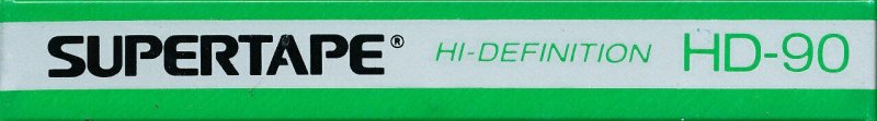 Compact Cassette SUPERTAPE HD 90 "44-941" Type II Chrome 1988 USA