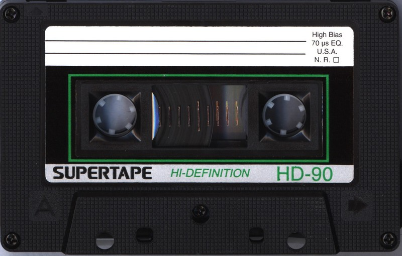 Compact Cassette SUPERTAPE HD 90 "44-941" Type II Chrome 1988 USA
