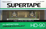 Compact Cassette SUPERTAPE HD 90 "44-941" Type II Chrome 1988 USA