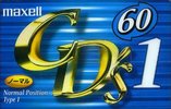 Compact Cassette Maxell CD`s I / CD`s 1 60 "CDS1-60M" Type I Normal 1999 Japan